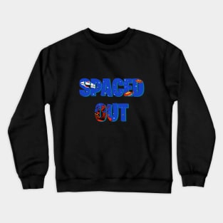 Spaced Out retro arcade style design Crewneck Sweatshirt